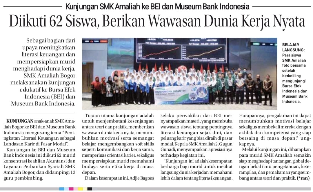 Gambar Utama Tingkatkan Kompetensi Siswa, SMK Amaliah 2 Ciawi Kunjungi Arsip Nasional Republik Indonesia (ANRI)