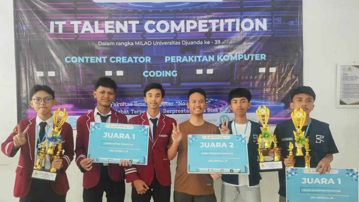 Prestasi Murid Kembali Bersinar, SMK Amaliah 1 dan 2 Ciawi Borong Juara di IT Talent UNIDA
